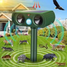 動物驅趕器 太陽能電子超聲波跨境外貿驅鼠器貓狗鳥動物驅趕器