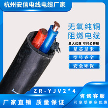 廠家批發 銅芯電纜電力電纜yjv2*4平方聚氯乙烯0.6/1千伏銅芯電纜