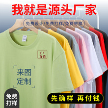 全身印polo工作服速干運動服印字短袖廣告衫圓領純棉班服t恤定制