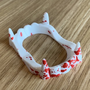 解壓玩具萬聖節整人玩具搞怪假牙套僵屍牙齒套裝cosplay血假牙