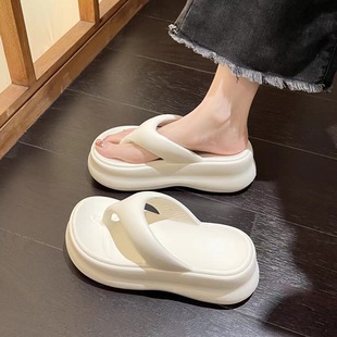 【工廠批發】7.0增高厚底EVA夾腳人字拖女夏季外穿防滑沙灘拖鞋