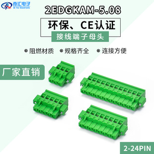 ʽӾ2EDGKAM-5.08MM2Pin-24PIN^90ȽӾGɫ