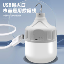 LED應急燈泡地攤夜市擺攤燈高亮戶外露營充電無線照明USB節能燈