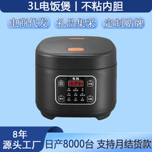 多功能家用宿舍2到3人電飯煲 智能預約3L小型電飯鍋禮品批發廠家