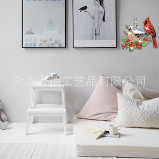 希音亞馬遜熱款創意小鳥櫻桃小屋造型鑽石畫掛牌貼鑽工藝定制批發