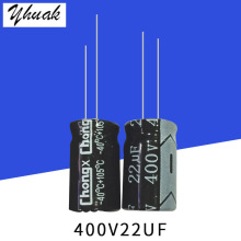 CHONGX原廠批發400V22UF 13*21高品質插件鋁電解電容器