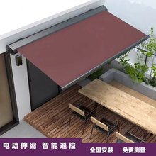 廠家直銷別墅屋檐雨棚 折疊伸縮式遮陽篷 手搖電動鋁合金遮陽棚