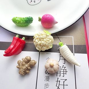 仿真食玩蔬菜花菜樹脂配件奶油膠diy手機殼發夾頭繩鑰匙扣水杯貼