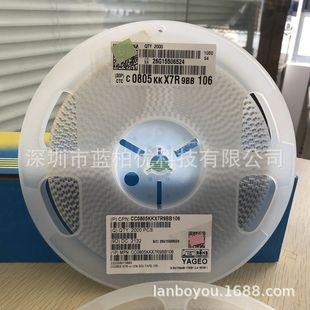 F؛ 0805NƬ 0805-10UF 106K 50V CC0805KKX7R9BB106