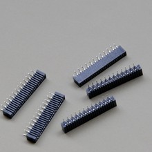 fpc1.0mm連接器4P-50P雙面接直插無鎖FFC排線接插立式直針座子