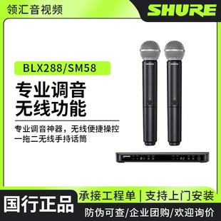 Shure/栖 BLX288/SM58oֱݳhֳԒͲIһ϶