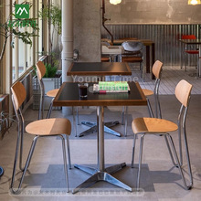 工業風主題餐廳輕食店靠背椅簡餐奶茶店甜品烘培店咖啡店桌椅組合