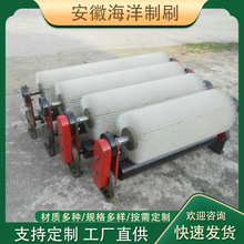 廠家定制煤礦皮帶清掃器 被動滾刷清掃器毛刷 無動力清掃器