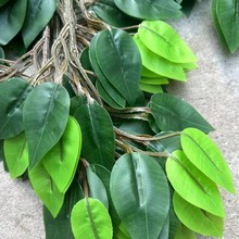 廠價批發仿真植物高仿真榕樹葉銀杏葉影樓 園林景觀 舞台道具裝飾