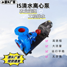 IS清水離心泵大流量高揚程農用卧式抽水機農田灌溉水泵家用抽水泵