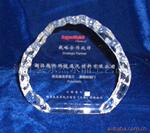 厂家水晶奖牌 水晶订做加工可刻字可内雕 冰山奖牌