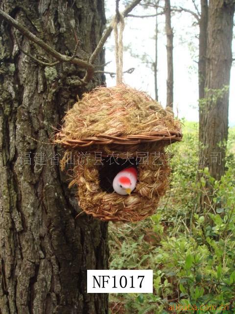 廠傢供應批發鳥窩鳥巢 出口寵物用品 草編鳥屋 鳥巢批發工廠,批發,進口,代購