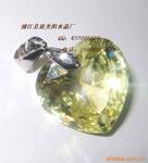 供应水晶吊坠 项链坠 心形吊坠 首饰吊坠