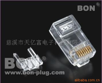 六类双件套水晶头