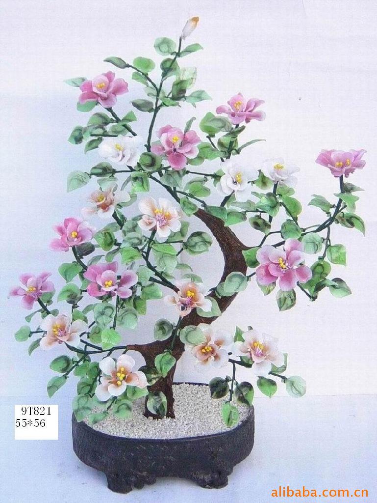 植物工艺品_厂家直销工艺品玻璃花适用于装饰礼品