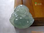 天然宝石A货冰种翡翠玉佛项坠 缅甸玉器挂件 特价!