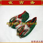 自产605AR老虎丝绸工艺鞋4.5寸软邦鞋、丝绸工艺品
