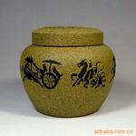 宜兴紫砂茶叶罐(粉泥中翁紫砂醒茶罐)约装150g茶