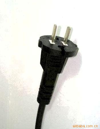 众策线缆生产销售电动工具电源线 国标工具头电源线 二扁插头黑色