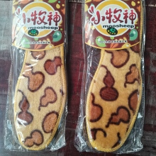 冬季加厚保暖鞋墊男女加毛加厚花毛毯冬天鞋墊子防滑全墊保暖舒適