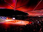 Night view of Beijing Olympic Village