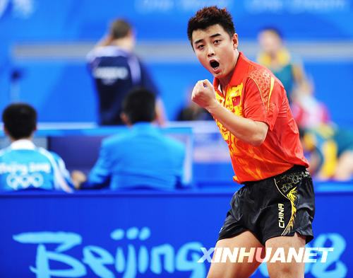 [我为运动员加油]乒乓球—男团小组赛:中国胜希腊
