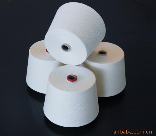 本白单股涤纶短纤纱40支大化