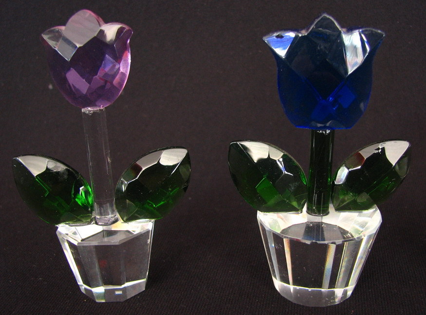 精美做工/创意设计/之高档goldgiftk9彩色水晶花/桃心水晶花