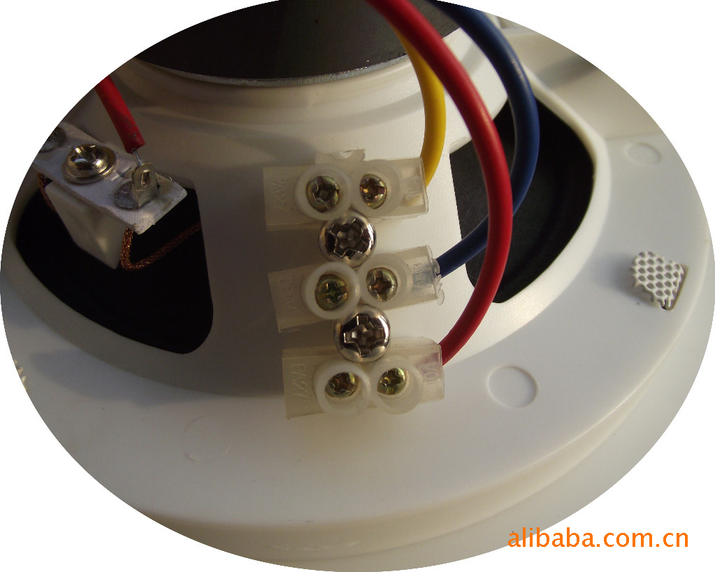 广州厂家直销3w6w4"4寸超市酒店办公楼消防喇叭塑料吸顶喇叭