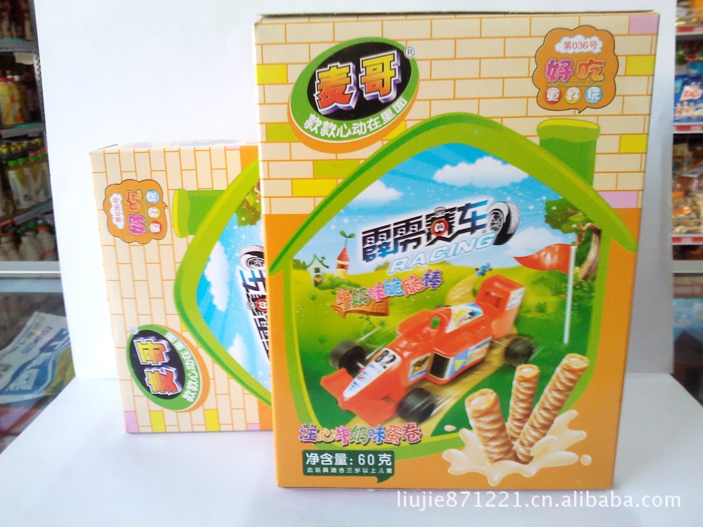 真巧 麦哥注心牛奶味蛋卷脆脆棒 内含玩具 好吃又好玩