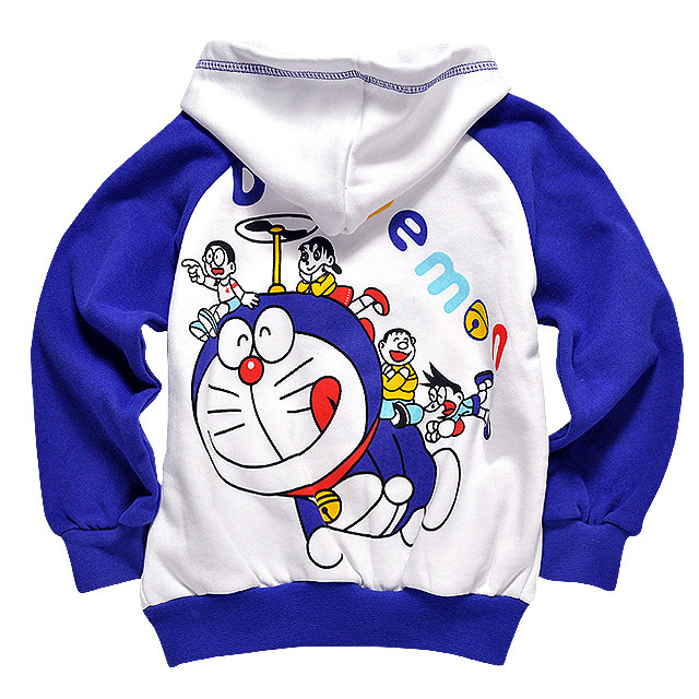 惠顾热销童外套卡通童装批发叮当猫卫衣童装外套c6021彩蓝图片_3