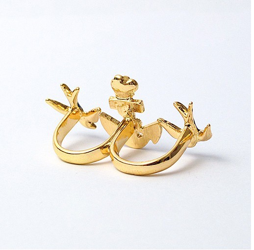 New Navy Style Retro Two Swallows&Mooring Lighter Nice Charm Double 