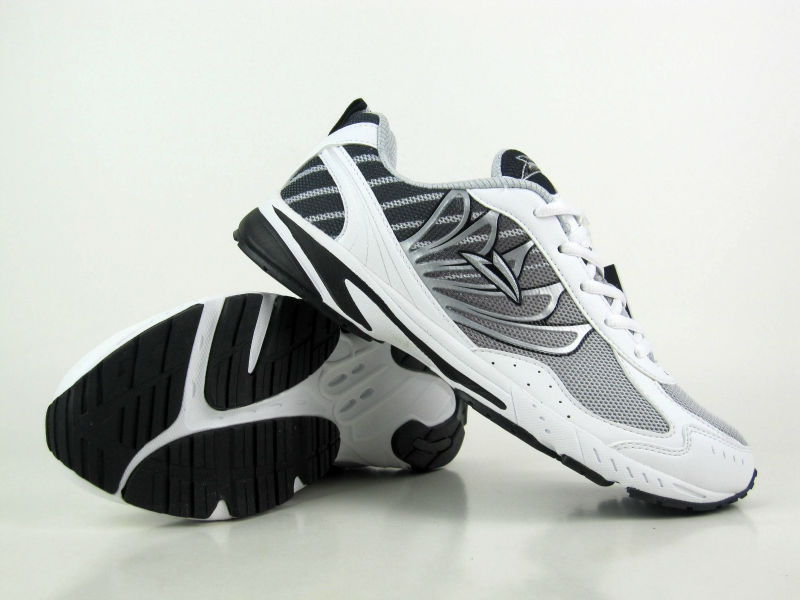 1707白黑超纤网布md底男鞋时尚跑鞋 品牌:步之霸 颜色:白黑 起批价格