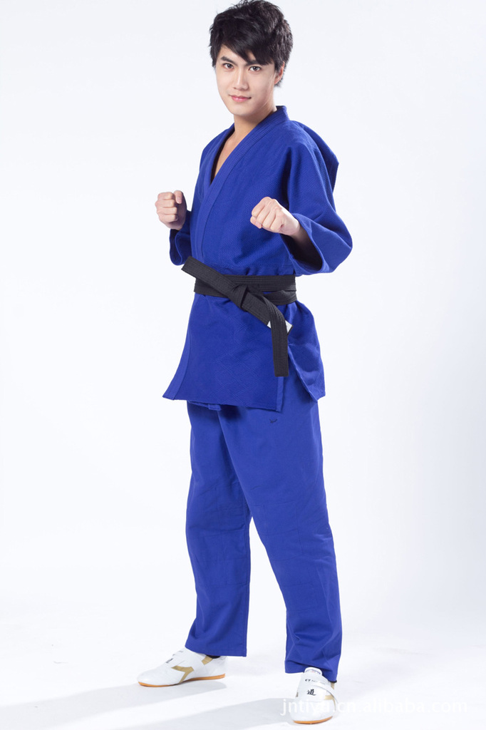 热卖纯棉 柔术服 外贸柔道服 成人柔道服 蓝色柔道服 成人道服