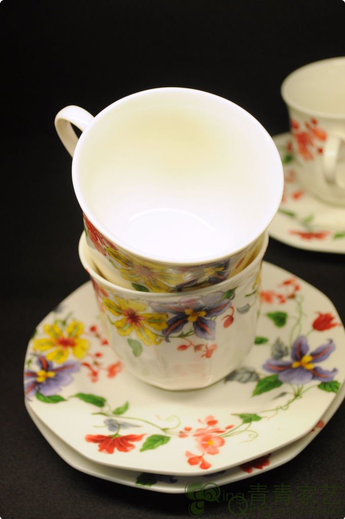 新瓷代/新骨瓷/陶瓷/骨瓷/高温瓷/礼盒装摆件念奴娇15头茶具 398.