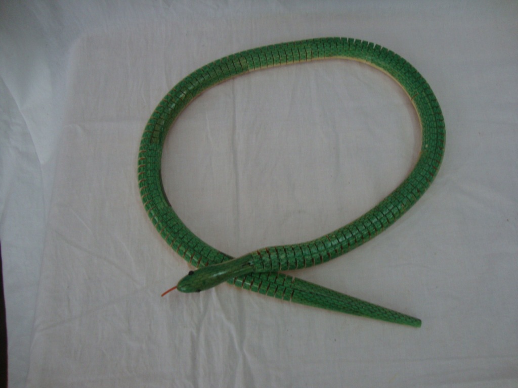 大量供应各类 天然竹制品 手工摆件 玩具扭动蛇图片_2