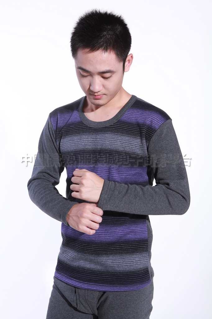 品牌批发新款培罗蒙1125ab暖绒休闲保暖男士内衣套装