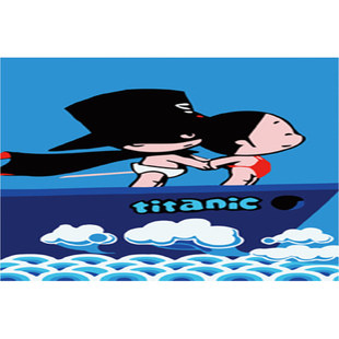 达凡奇数字油画厂家 数字油画批发代理加盟diy20*30 泰坦尼克号