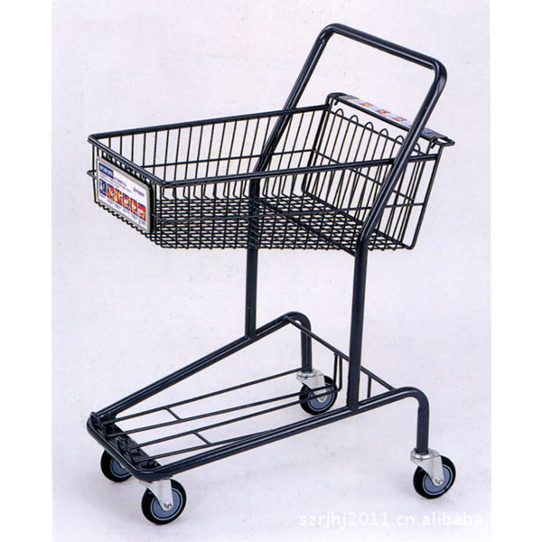 大量批发双层日式购物车|欧式购物车|双层购物车