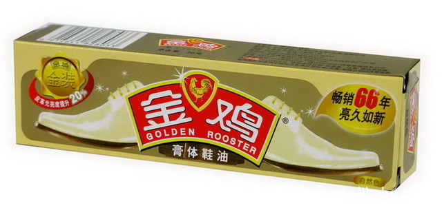 金鸡鞋油 膏体鞋油 棕色 黑色 白色 鞋油