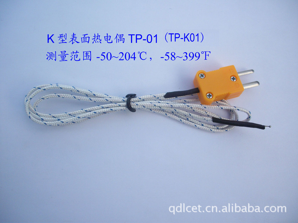 批發k型表面熱電偶tp01鐵氟龍探頭tpk01