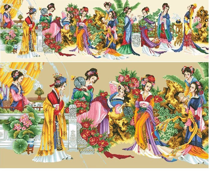 十字绣套件 经典人物 金陵十二钗 红楼梦人物 十二金钗