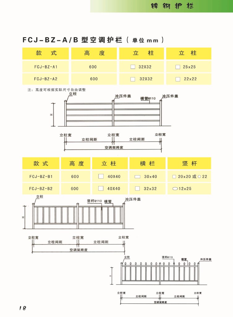 空调栏杆图集规范图片