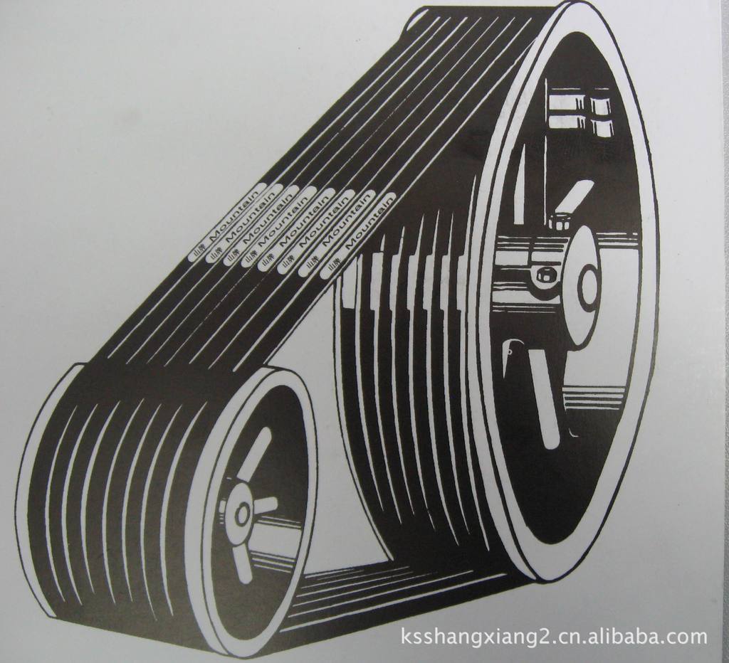 【图】厂家批发 tokurope超高马力窄v带 8v型橡胶