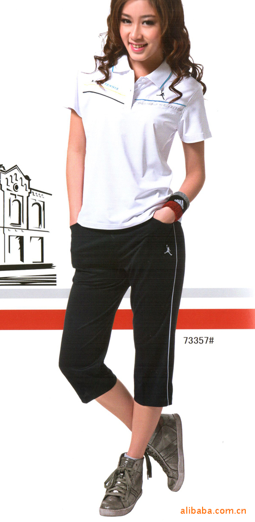 2011夏季 冠士73357新款女士休闲运动服